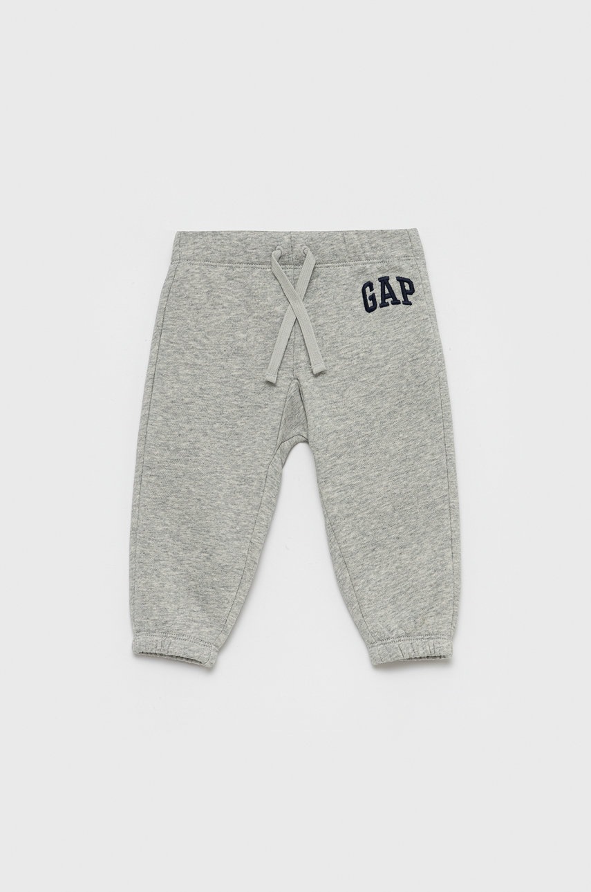

Бебешки панталон GAP в сиво, Сив