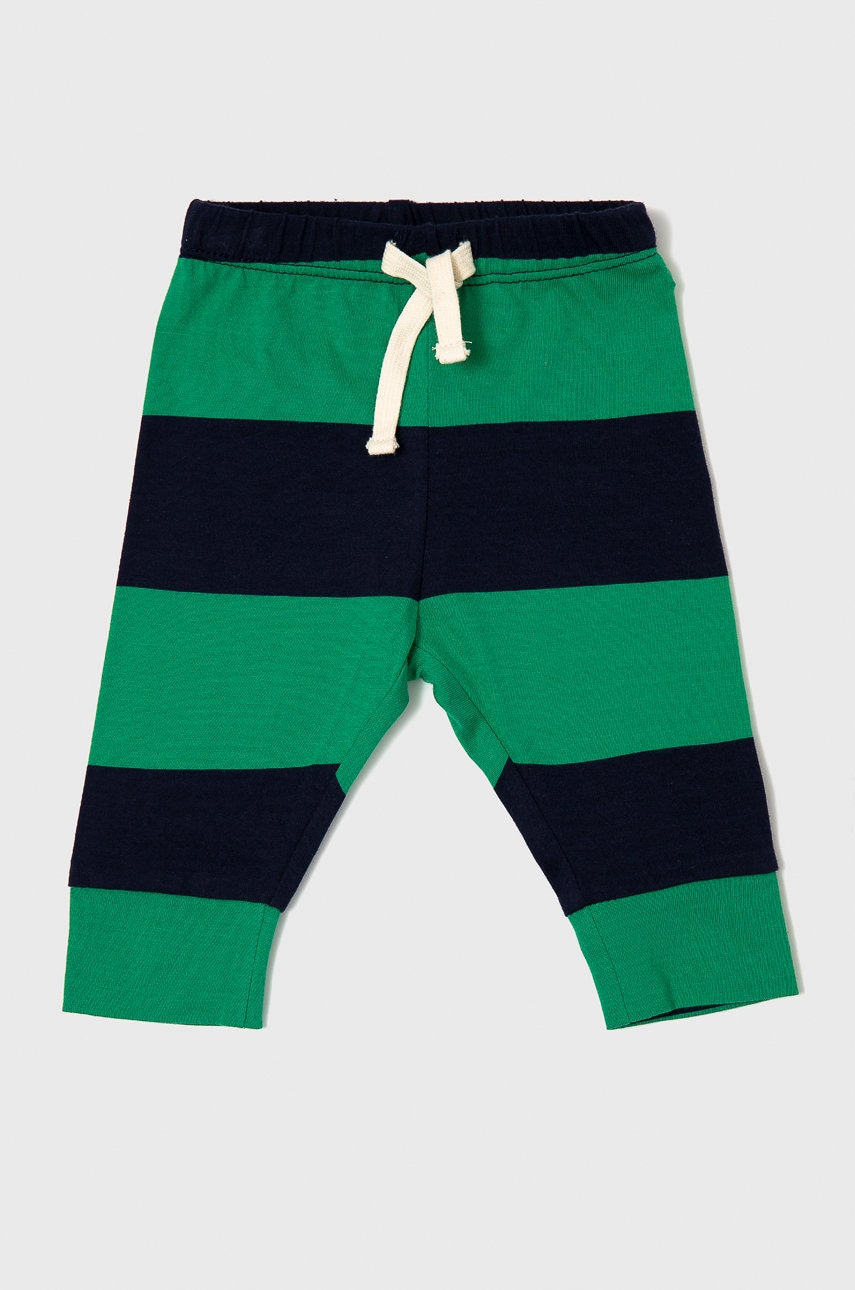 Gap pantaloni de bumbac pentru copii culoarea albastru marin, modelator