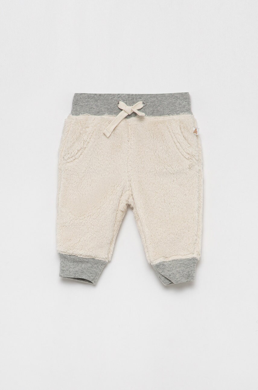 Gap pantaloni copii culoarea crem, material neted