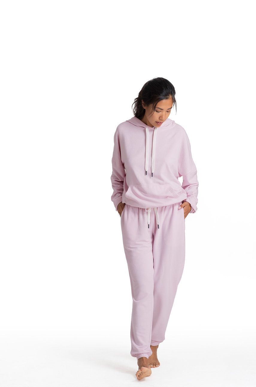 Dorina Pantaloni GENESIS femei, culoarea roz, material neted answear imagine noua