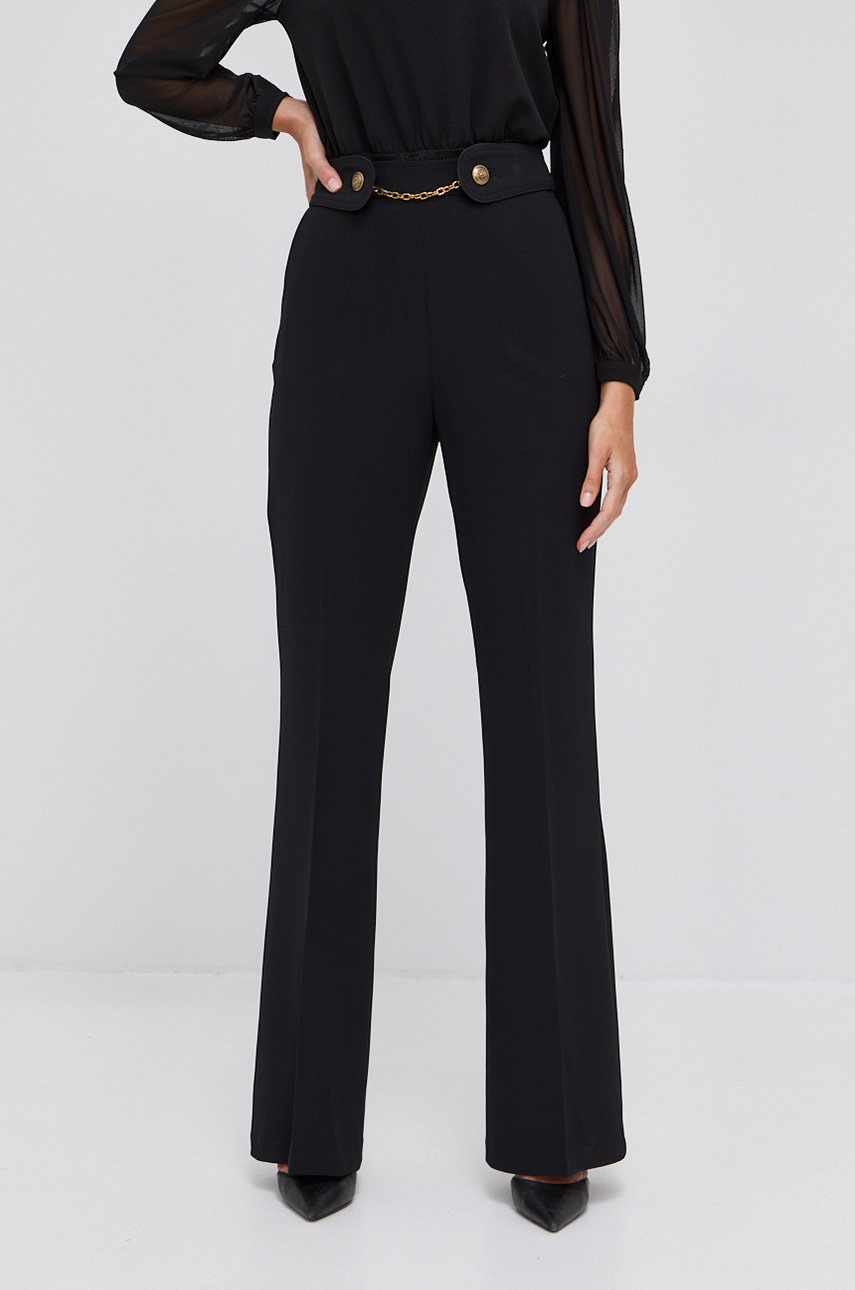 Marciano Guess Spodnie damskie kolor czarny proste high waist
