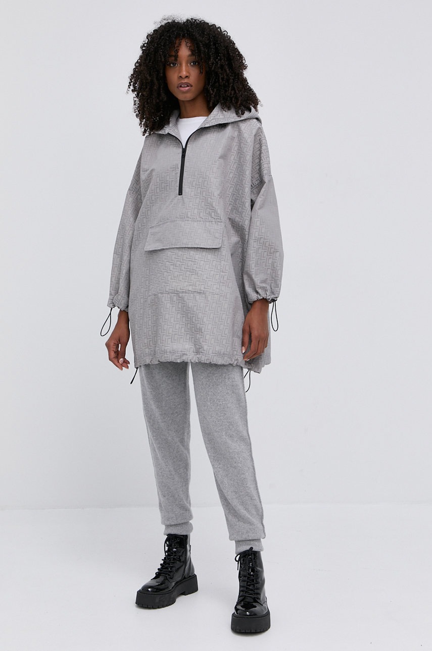 

Шерстяные брюки Twinset женские цвет серый