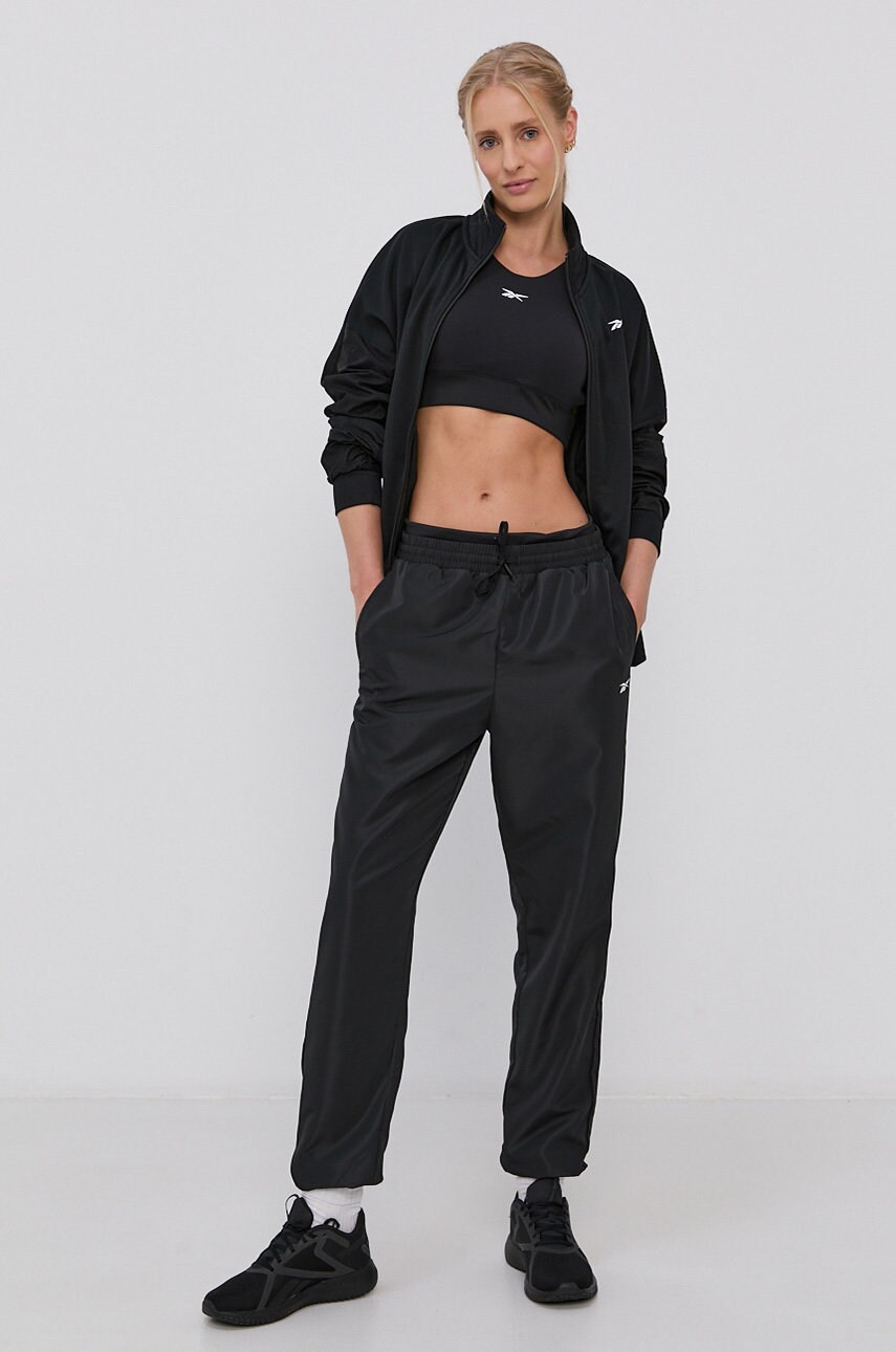 

Брюки Reebok GR9508 женские цвет чёрный прямое средняя посадка