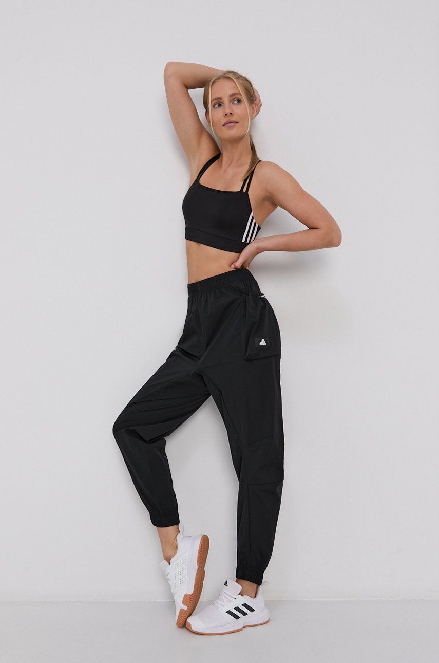 Adidas Performance Pantaloni femei, culoarea negru