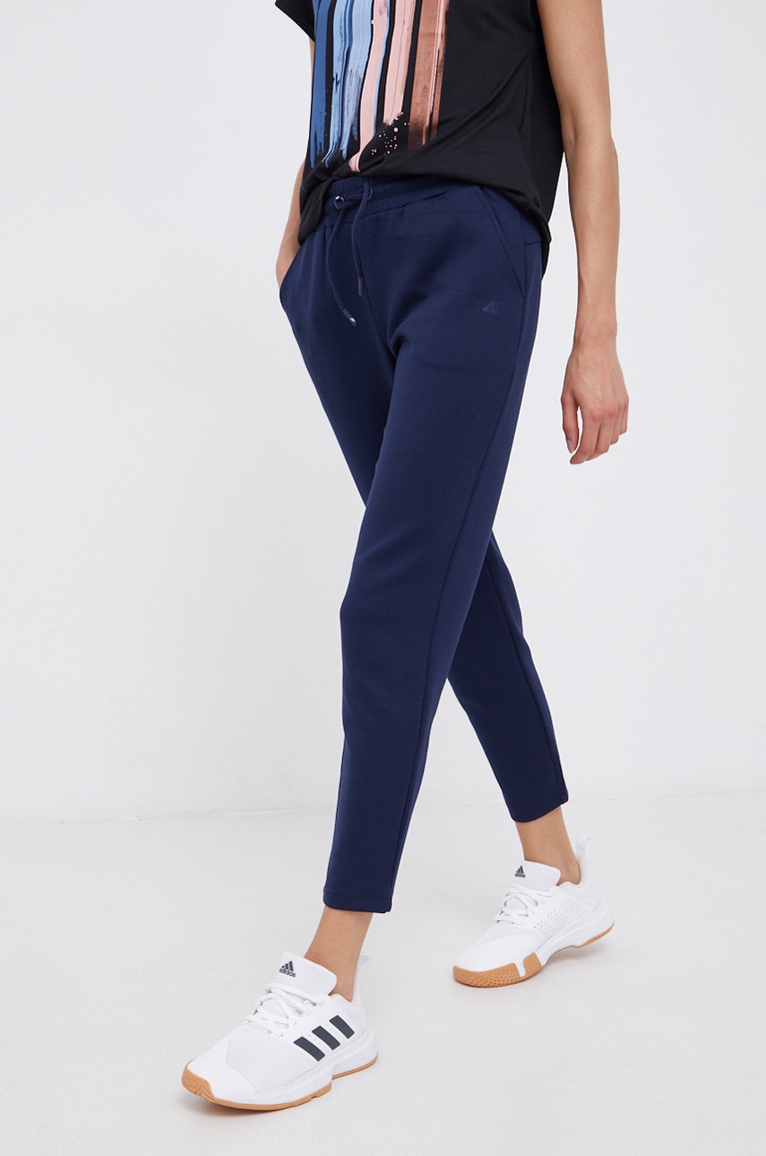 

Панталон 4F дамски в тъмносиньо с изчистен дизайн, Тъмносин