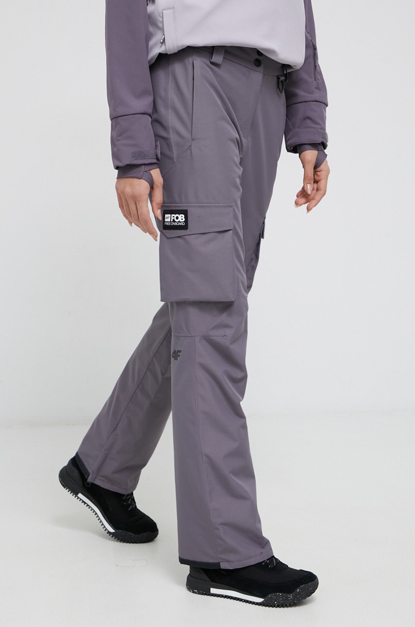 4F Pantaloni femei culoarea gri 4F Pantaloni femei culoarea gri
