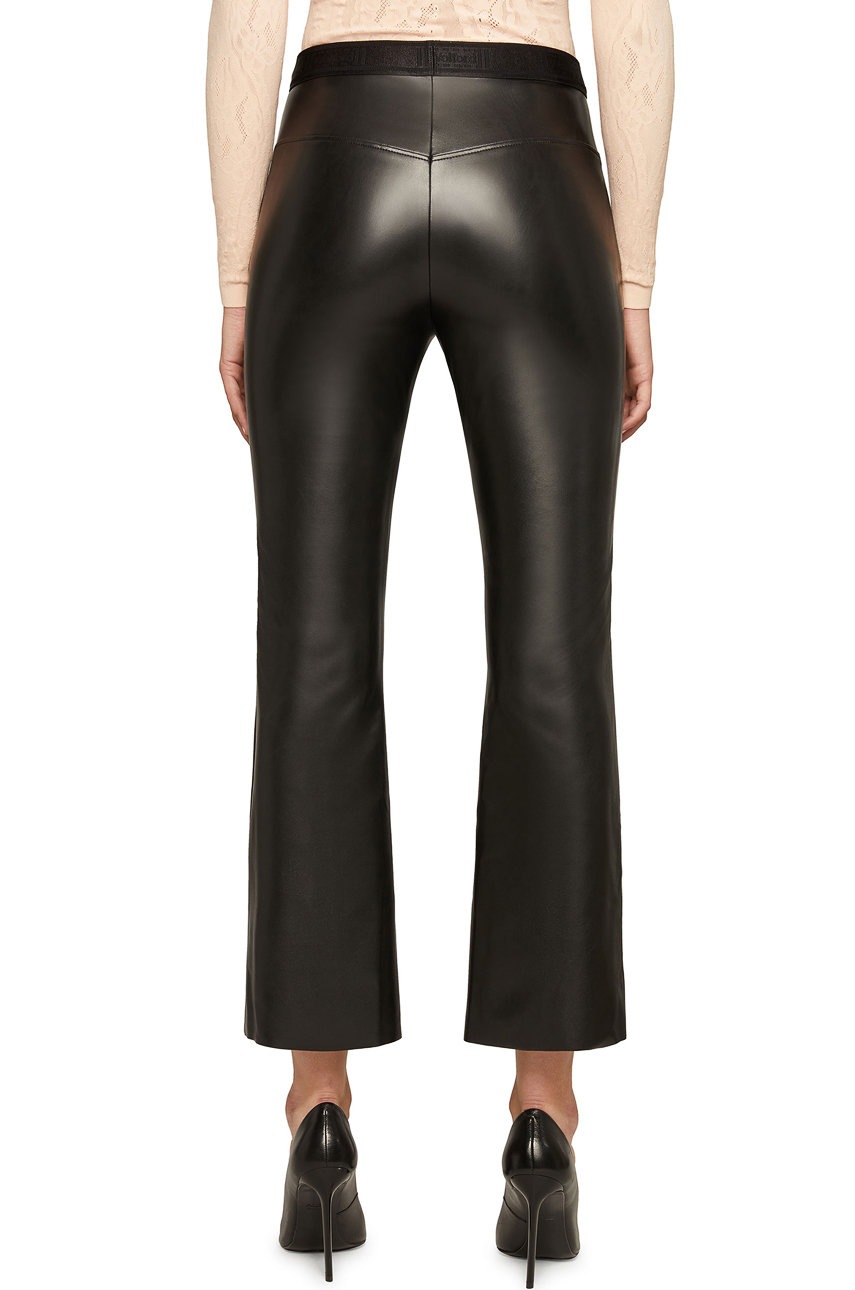 

Брюки Wolford Jenna женские цвет чёрный широкие высокая посадка