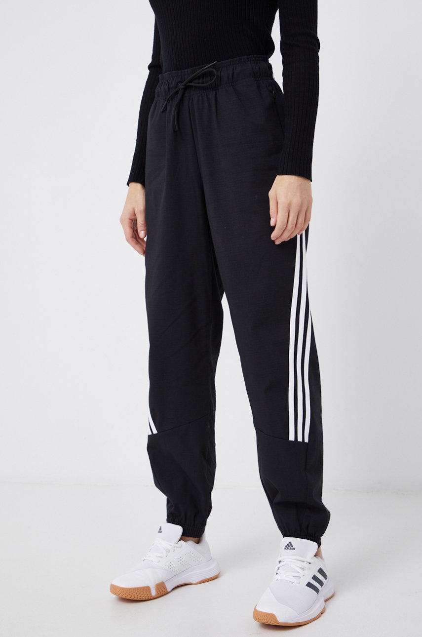 

Брюки adidas Performance H21575 женские цвет чёрный гладкие