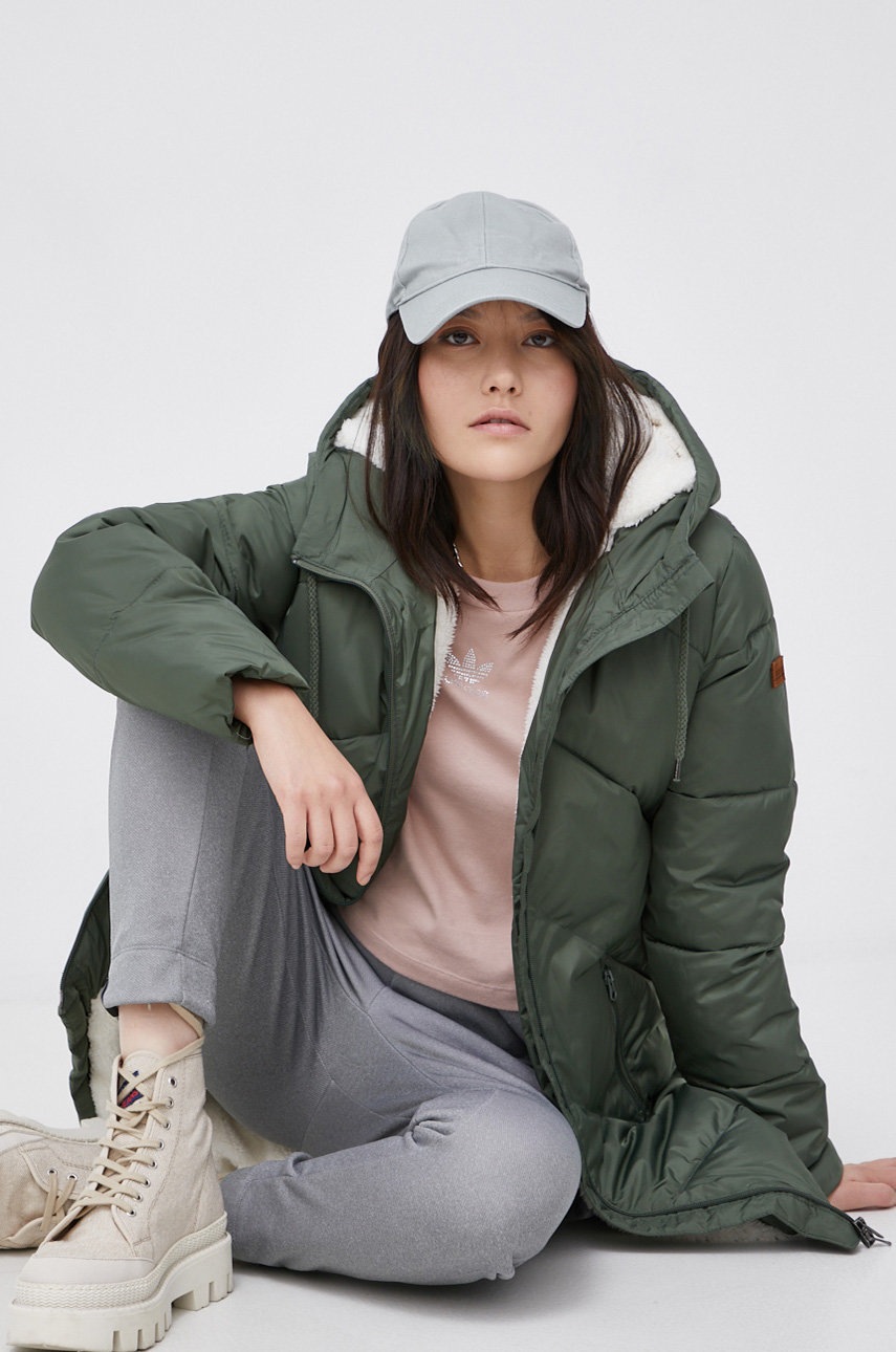 

Брюки adidas Performance H14442 женские цвет серый меланж