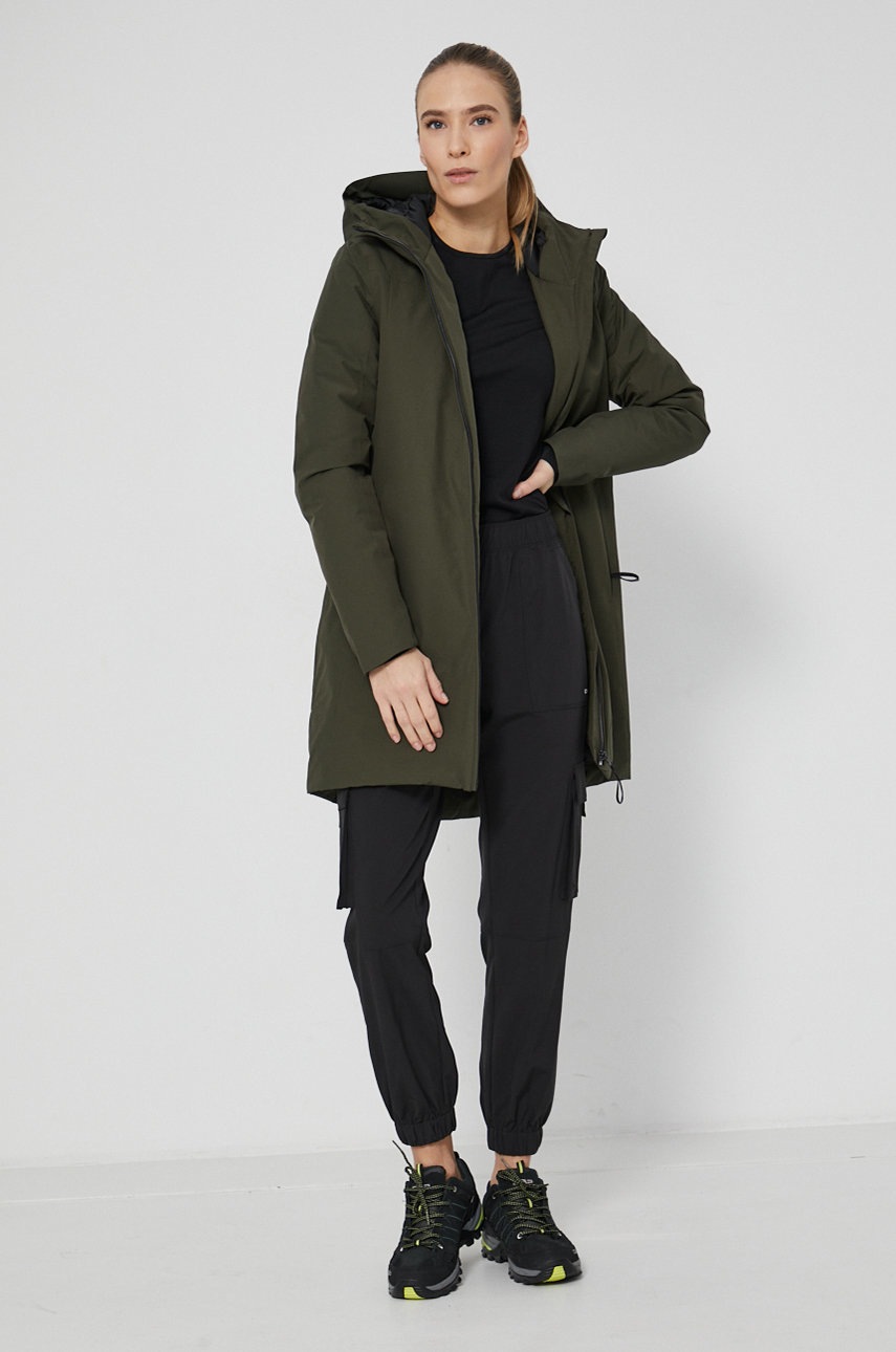 

Брюки Dkny женские цвет чёрный jogger средняя посадка