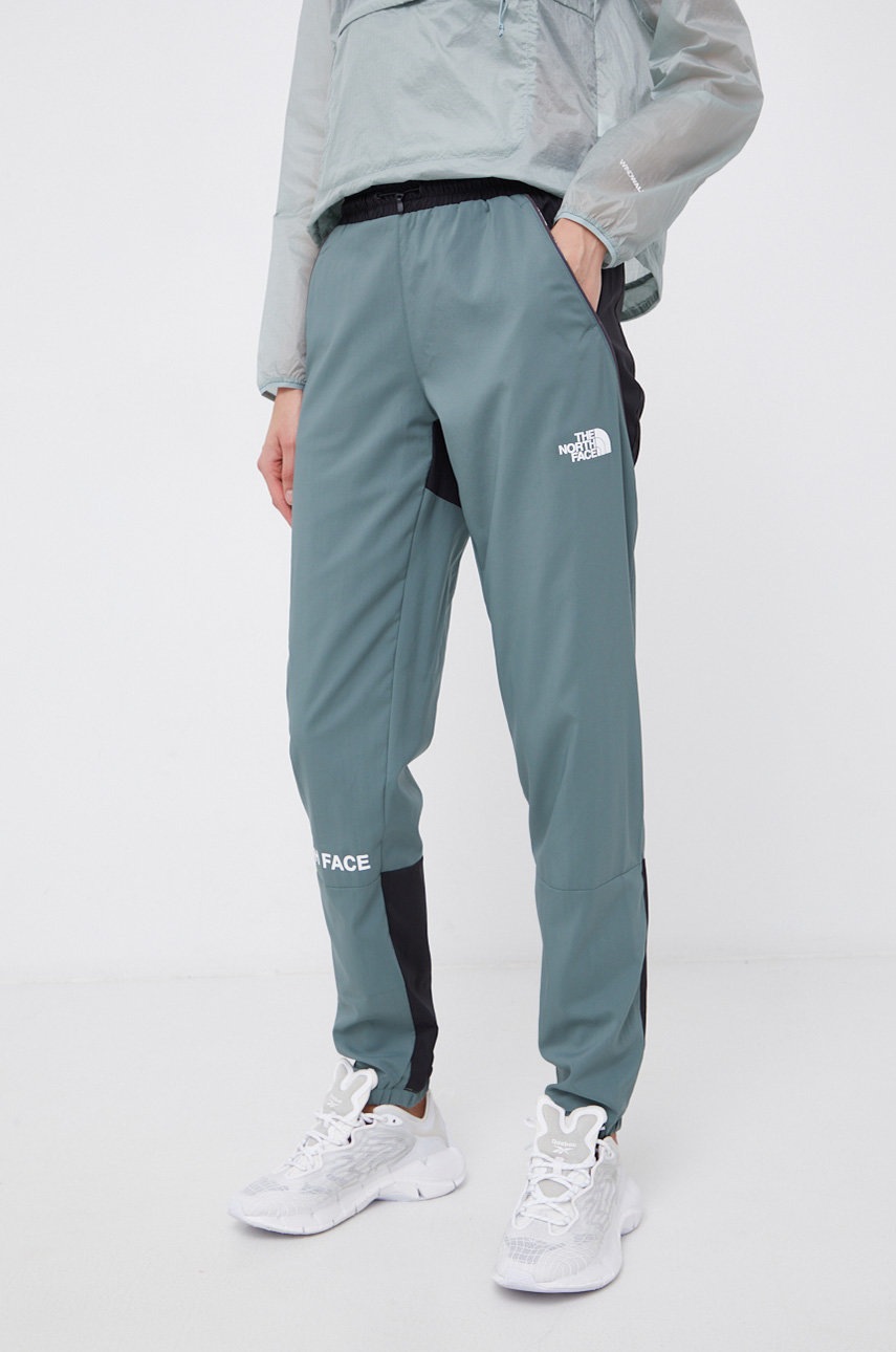 

Панталон The North Face дамски в зелено, Зелен