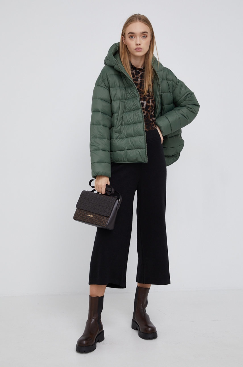 

Штани Dkny жіночі колір чорний меланж