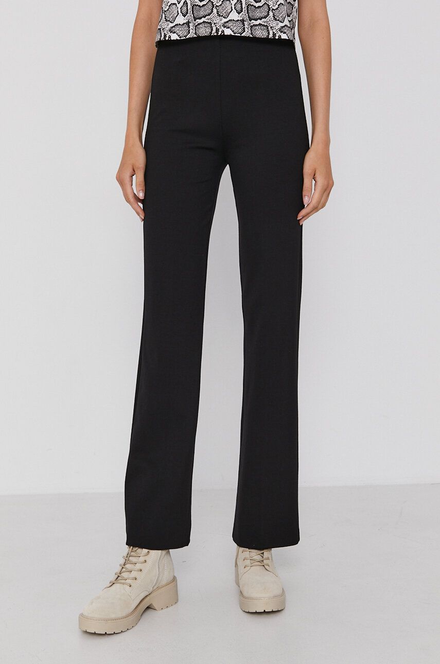 Drykorn Pantaloni Alive femei, culoarea negru, model drept, high waist answear.ro