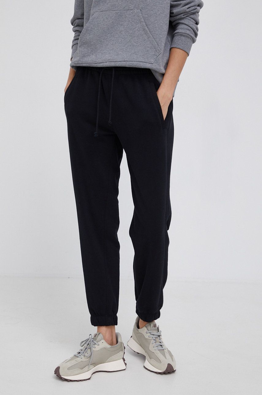 Drykorn Pantaloni femei, culoarea negru, material neted answear.ro imagine 2022 13clothing.ro