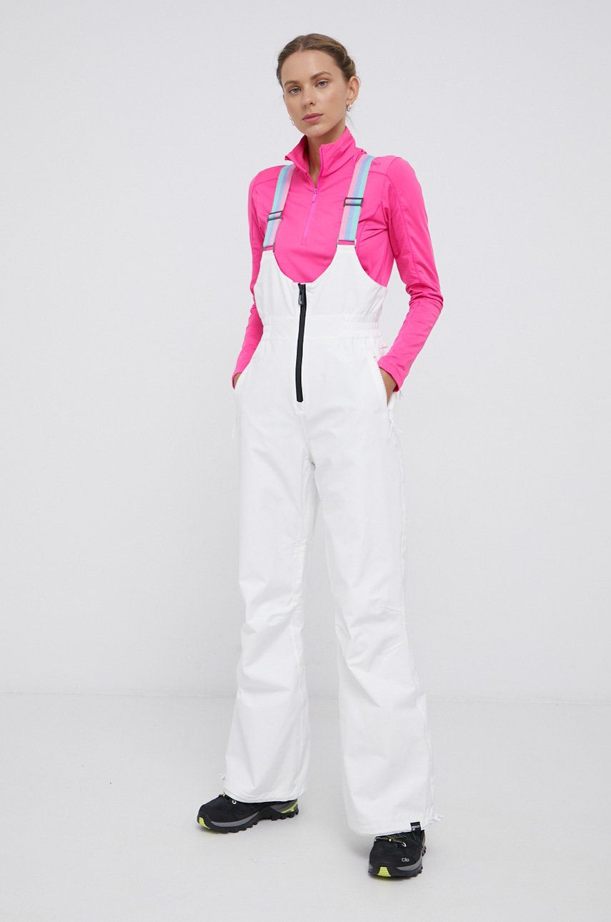 Roxy Pantaloni snowboard femei, culoarea alb answear.ro imagine 2022 13clothing.ro