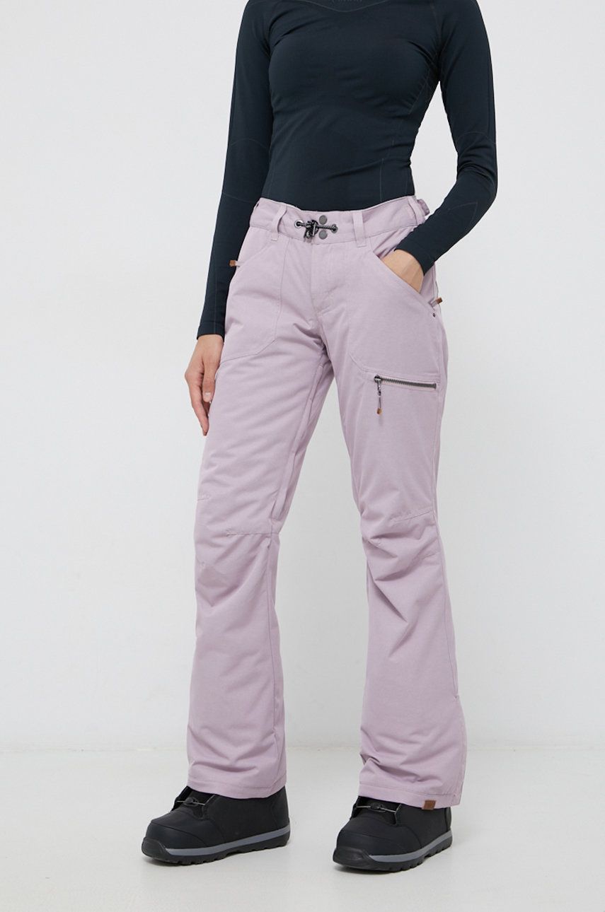 Roxy Pantaloni femei, culoarea roz answear.ro imagine megaplaza.ro