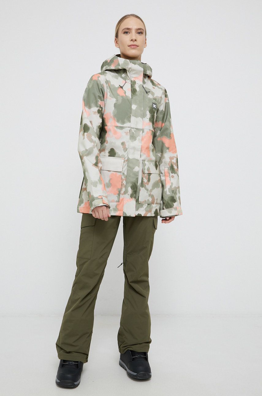 Dc Pantaloni femei, culoarea verde 2022 ❤️ Pret Super answear imagine noua 2022
