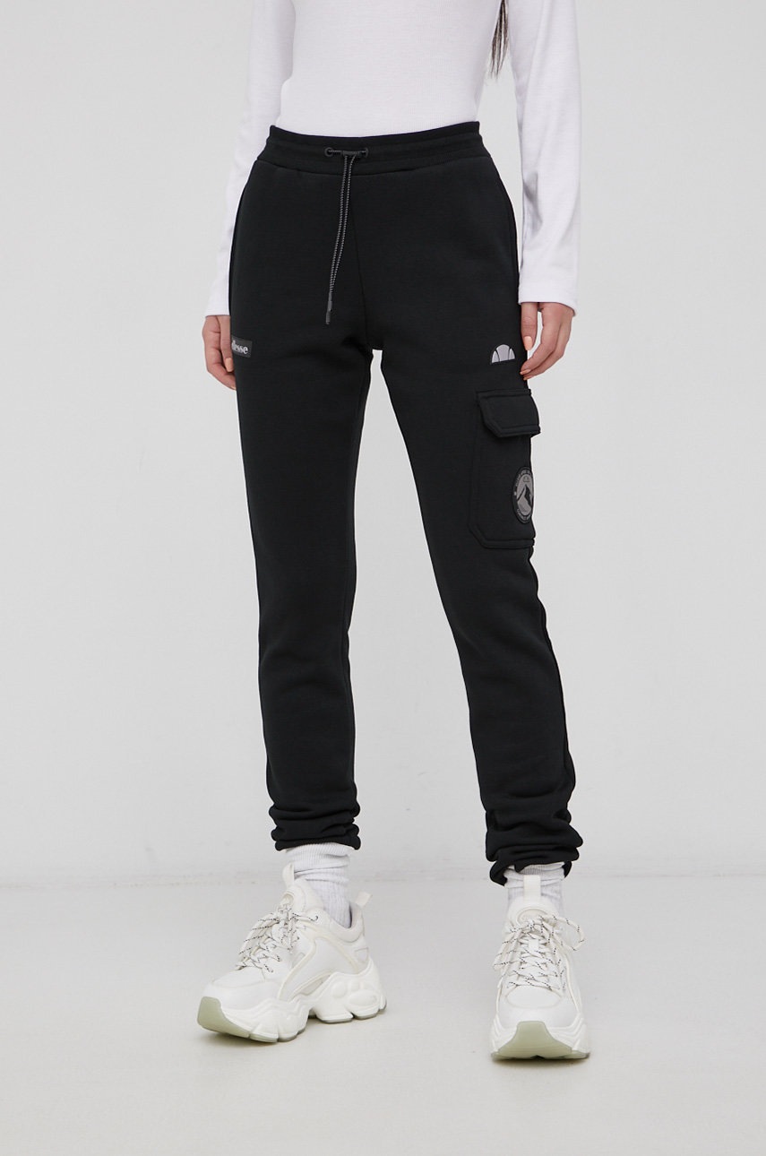 

Брюки Ellesse женские цвет чёрный с аппликацией