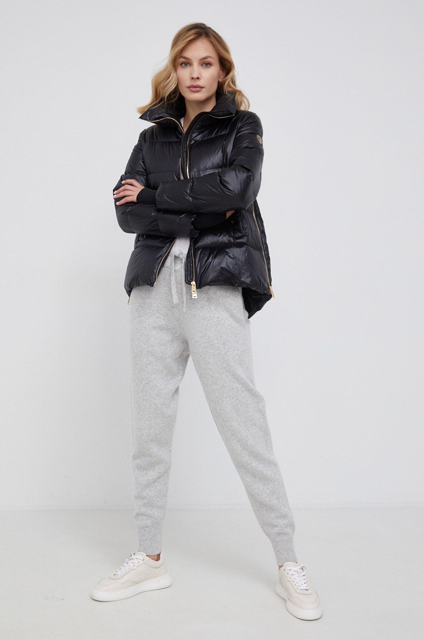Marc O’Polo Pantaloni de lână femei, culoarea gri, melanj imagine reduceri black friday 2021 answear.ro