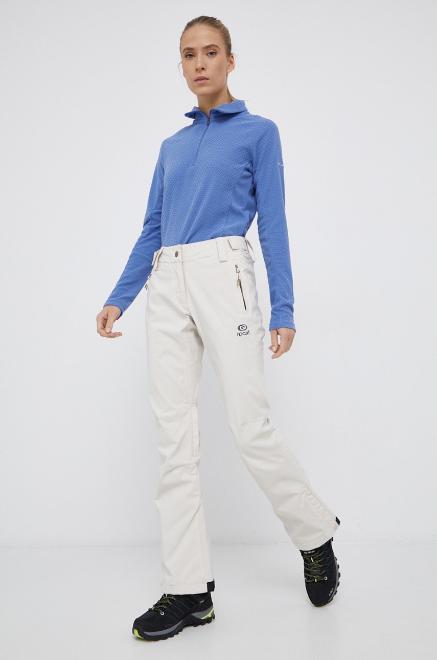 Rip curl pantaloni snowboard femei, culoarea crem