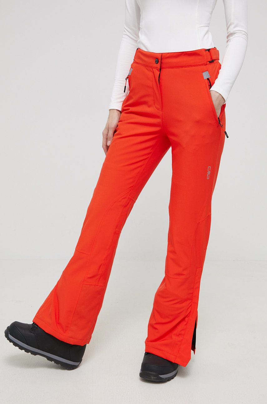 CMP spodnie damskie kolor pomarańczowy