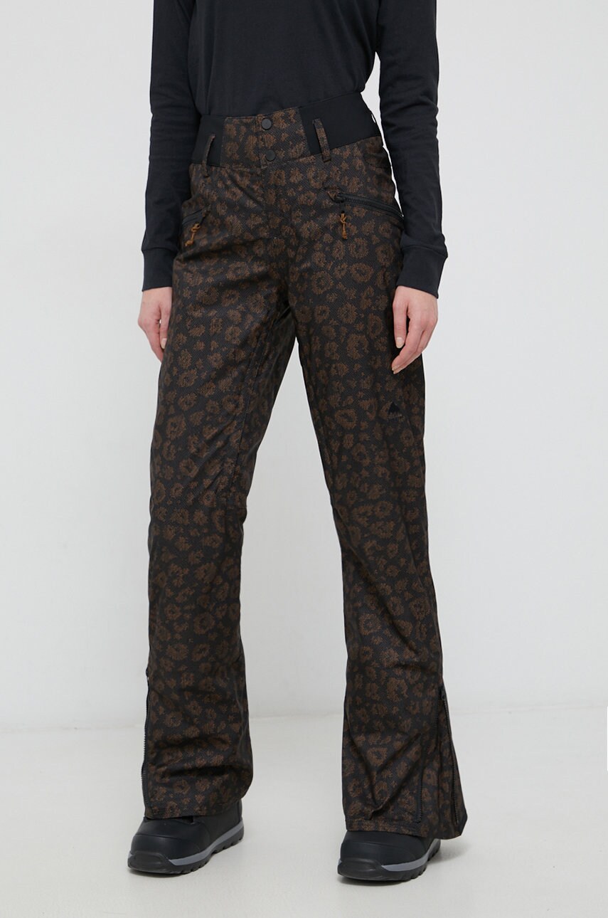 Burton pantaloni femei, culoarea negru