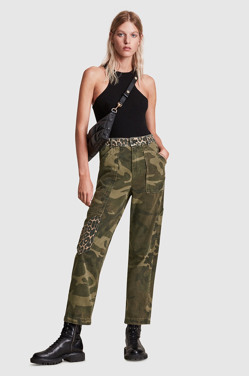 

Брюки AllSaints женские прямое высокая посадка