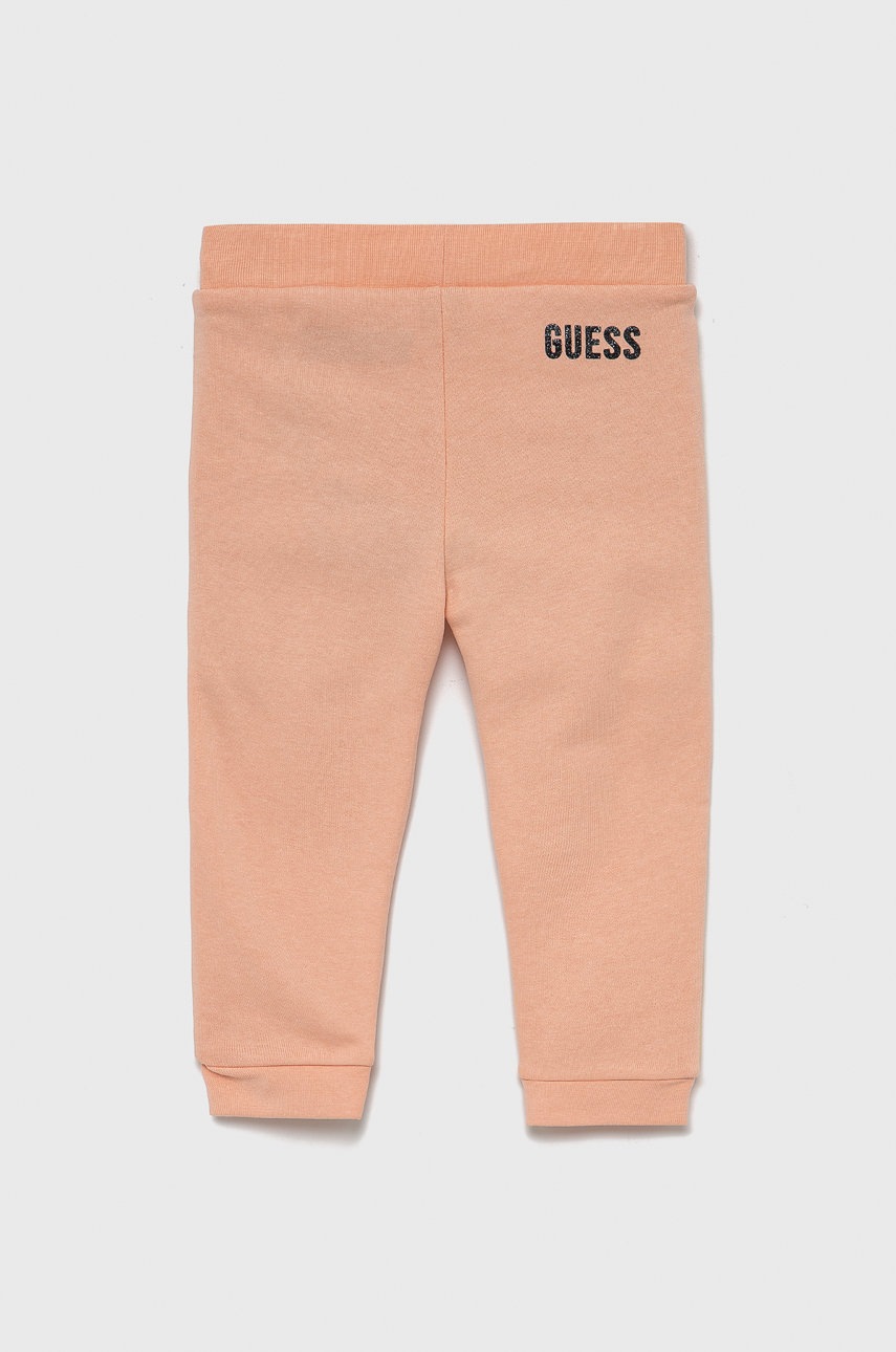 

Дитячі штани Guess колір рожевий гладке