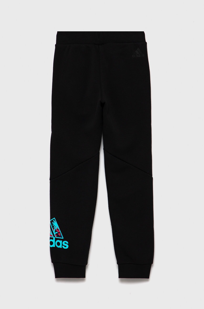 

Дитячі штани adidas Performance H40241 колір чорний гладке