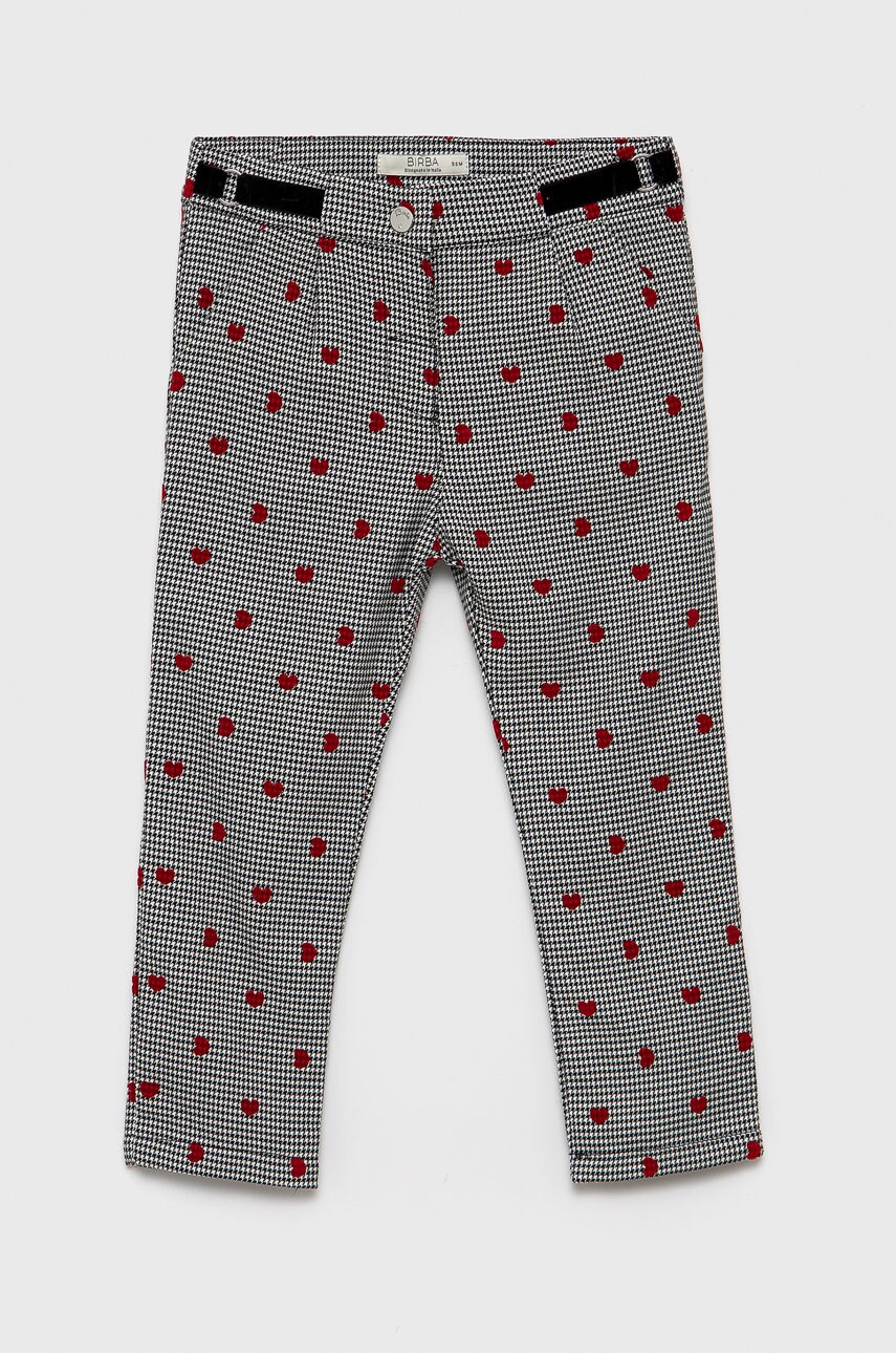 Birba&trybeyond pantaloni copii culoarea gri, modelator