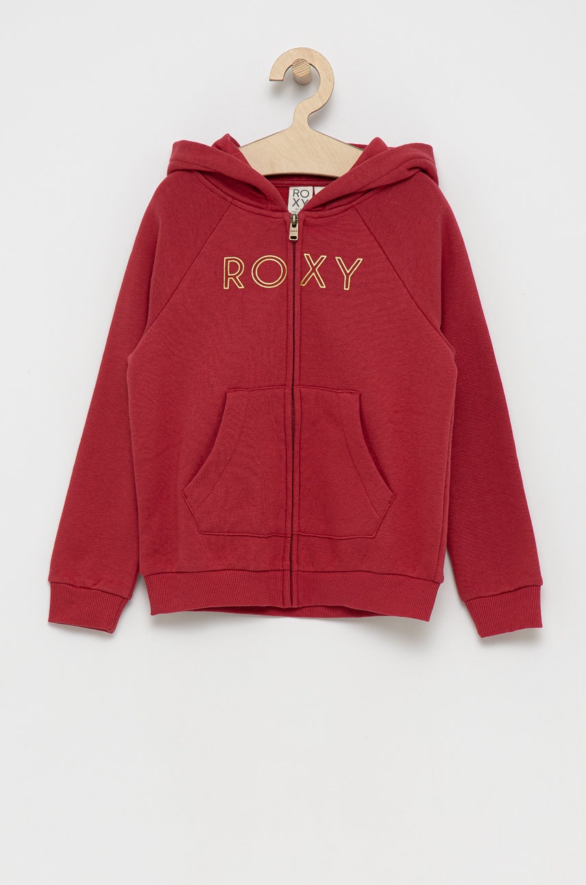 Roxy bluză copii culoarea rosu, material neted