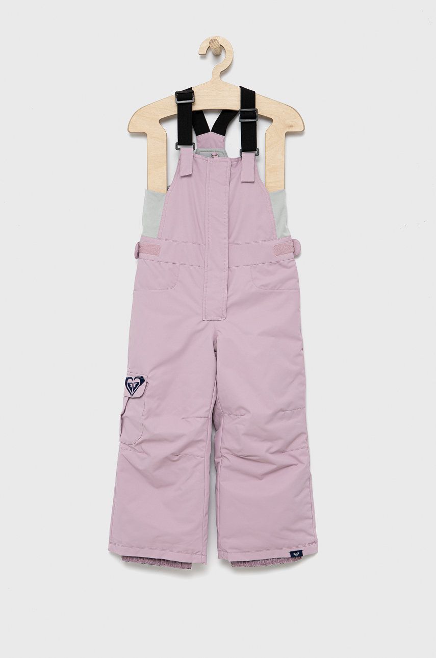 Roxy Pantaloni copii culoarea roz ANSWEAR
