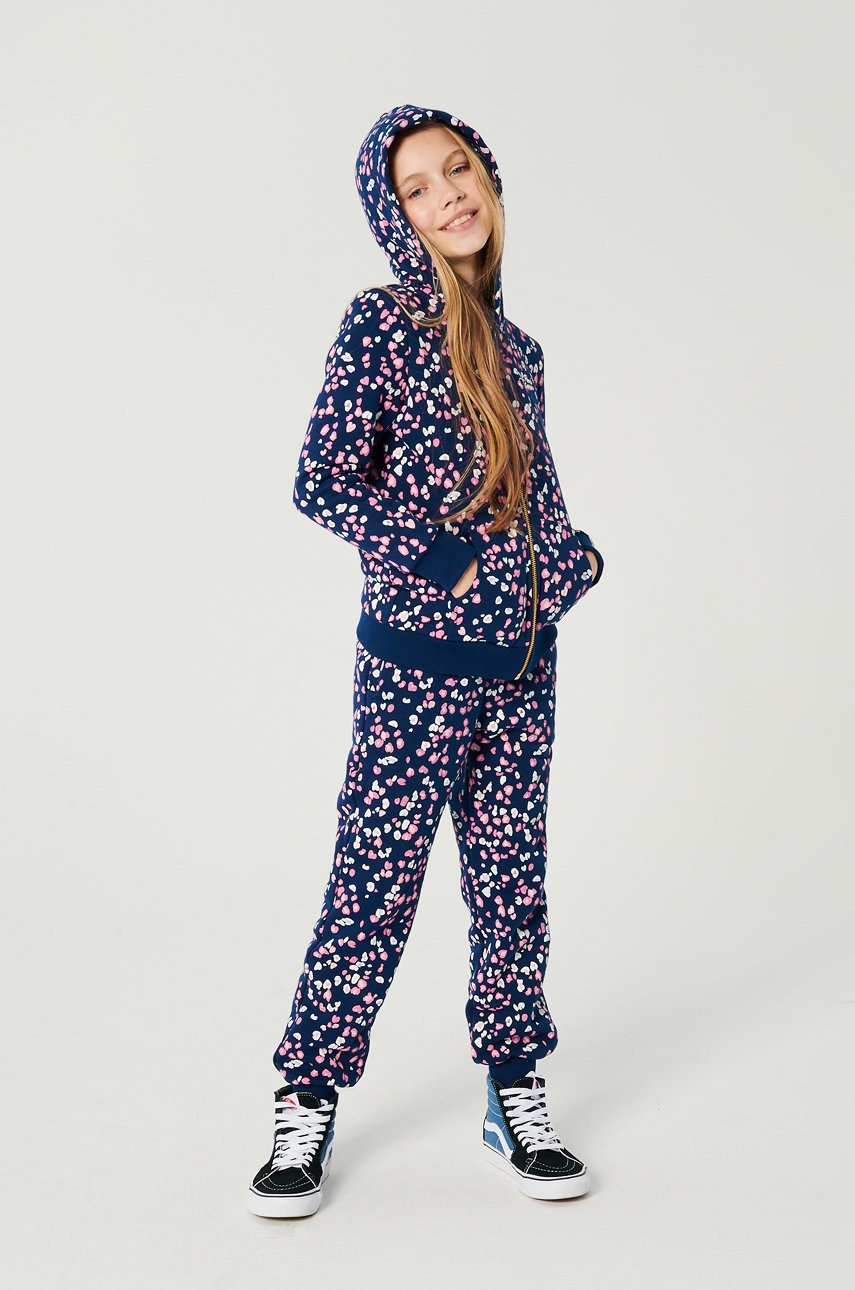 Femi stories pantaloni copii ruby culoarea albastru marin, modelator