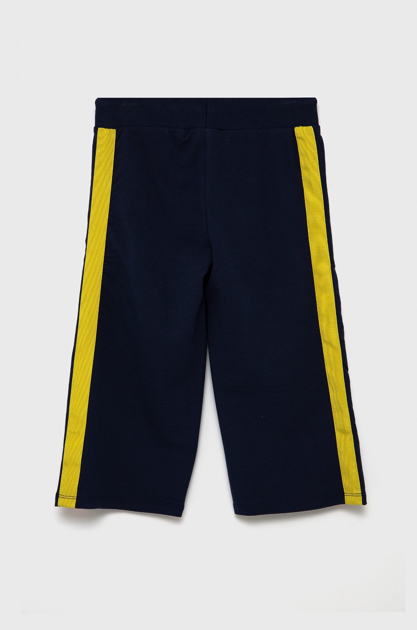 

Дитячі штани United Colors of Benetton колір синій з аплікацією