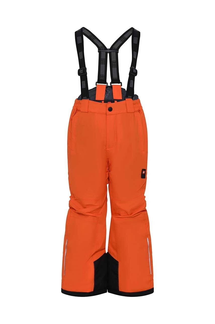 Dětské lyžařské kalhoty Lego oranžová barva