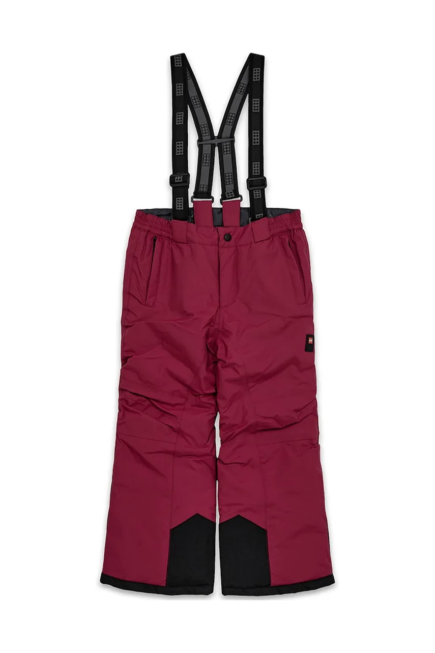 Lego Wear pantaloni de schi pentru copii culoarea bordo