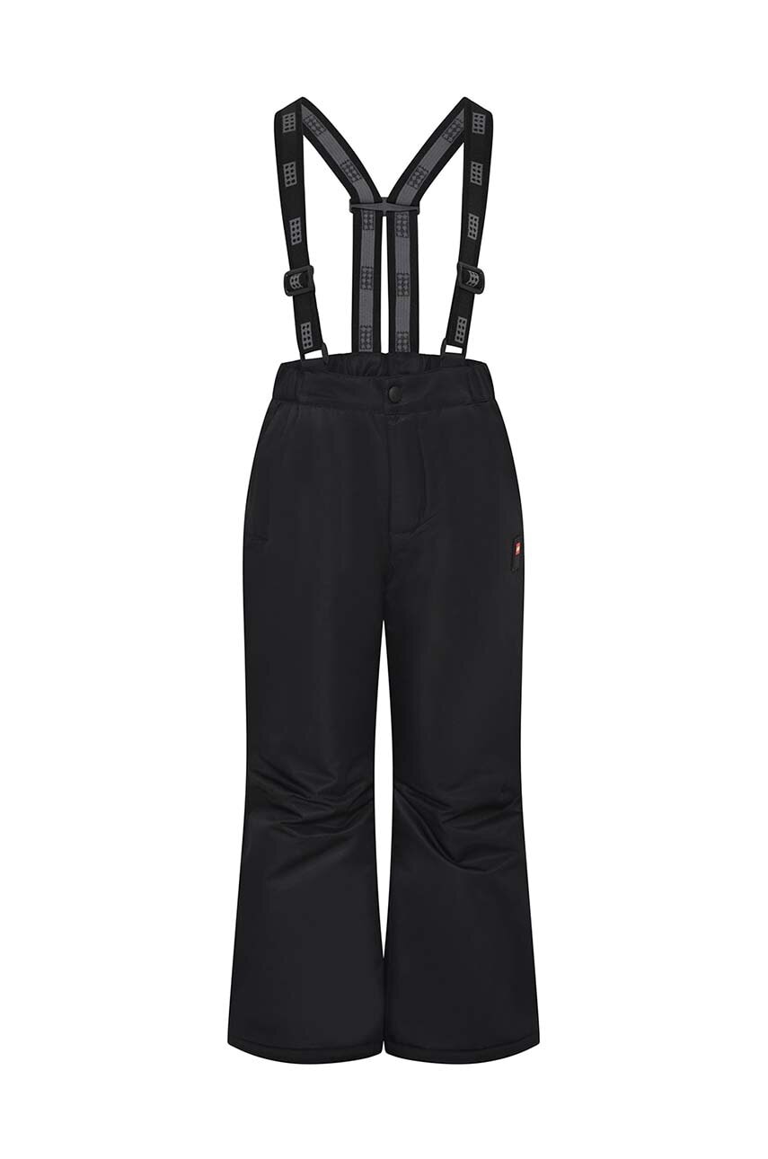 Lego pantaloni de schi pentru copii culoarea negru