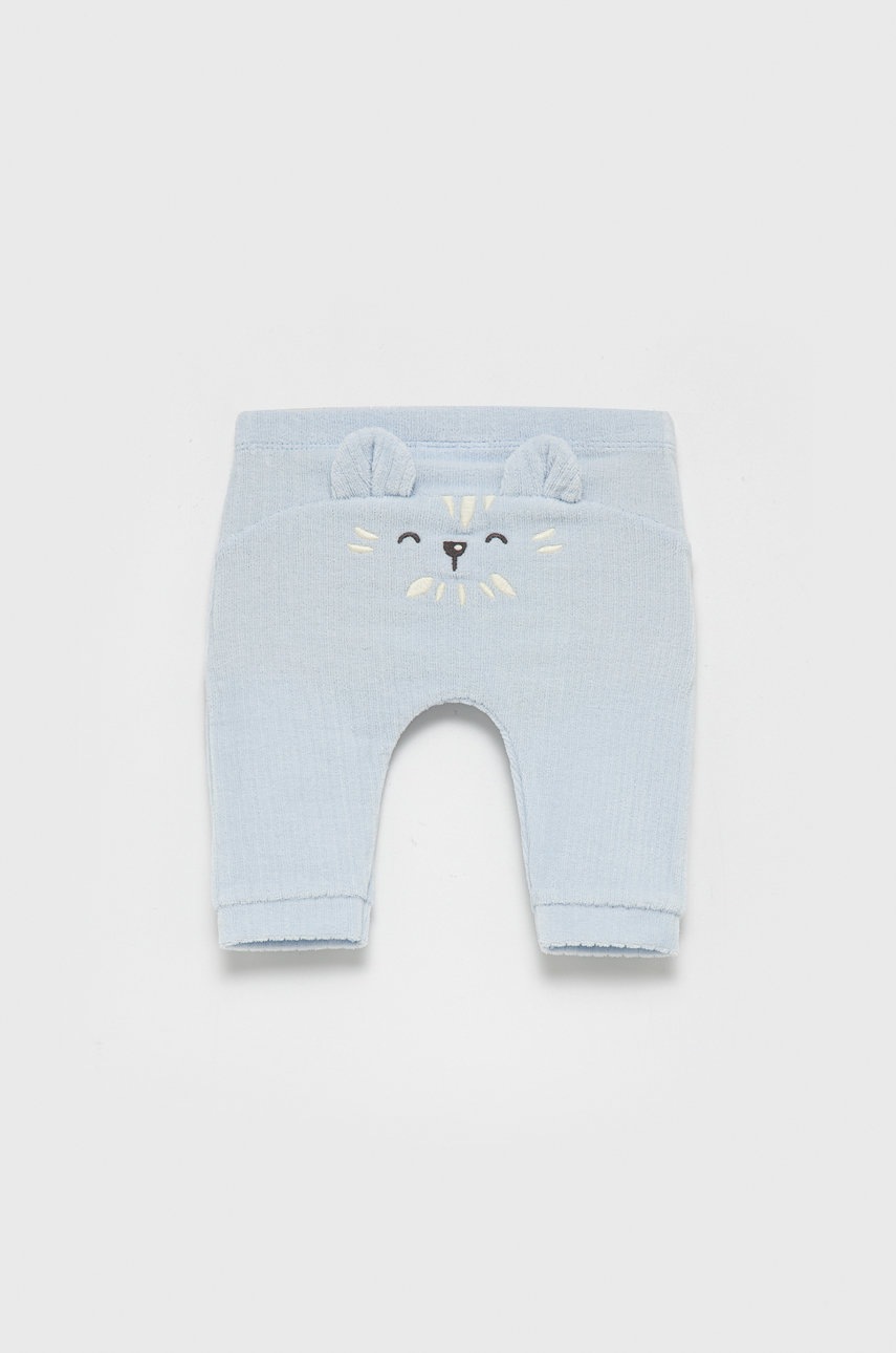 

Детски панталон United Colors of Benetton с изчистен дизайн, Син