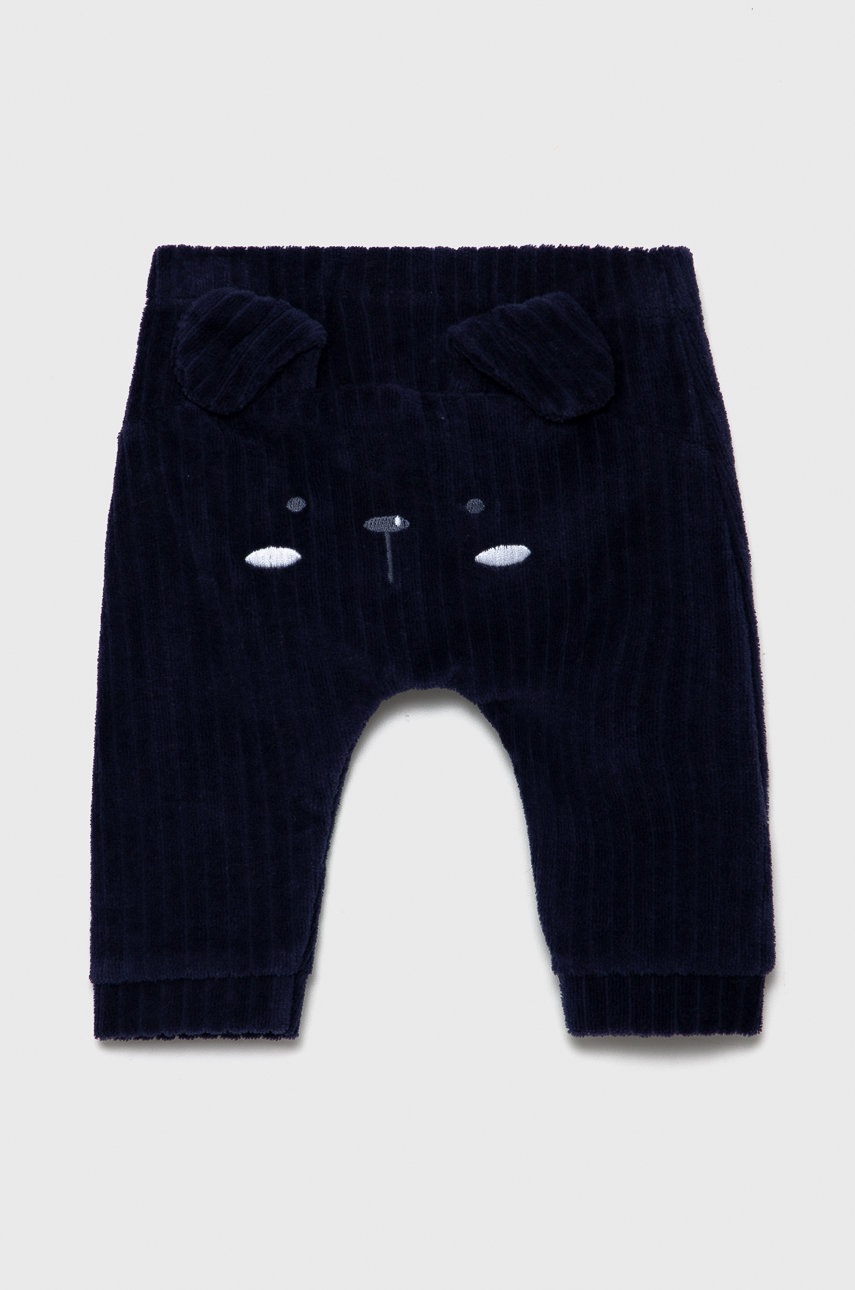 

Детски панталон United Colors of Benetton в тъмносиньо с изчистен дизайн, Тъмносин