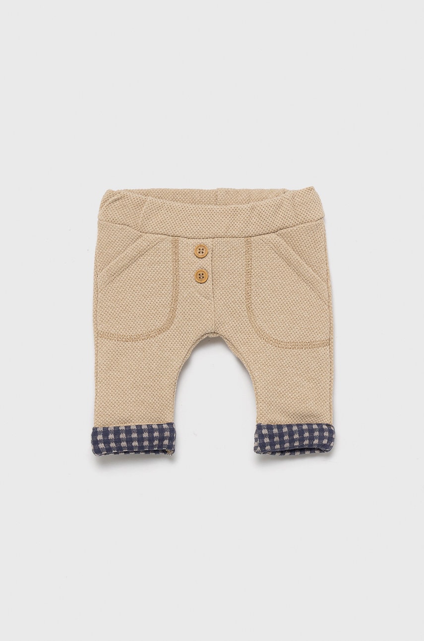 United Colors Of Benetton pantaloni copii culoarea bej, modelator