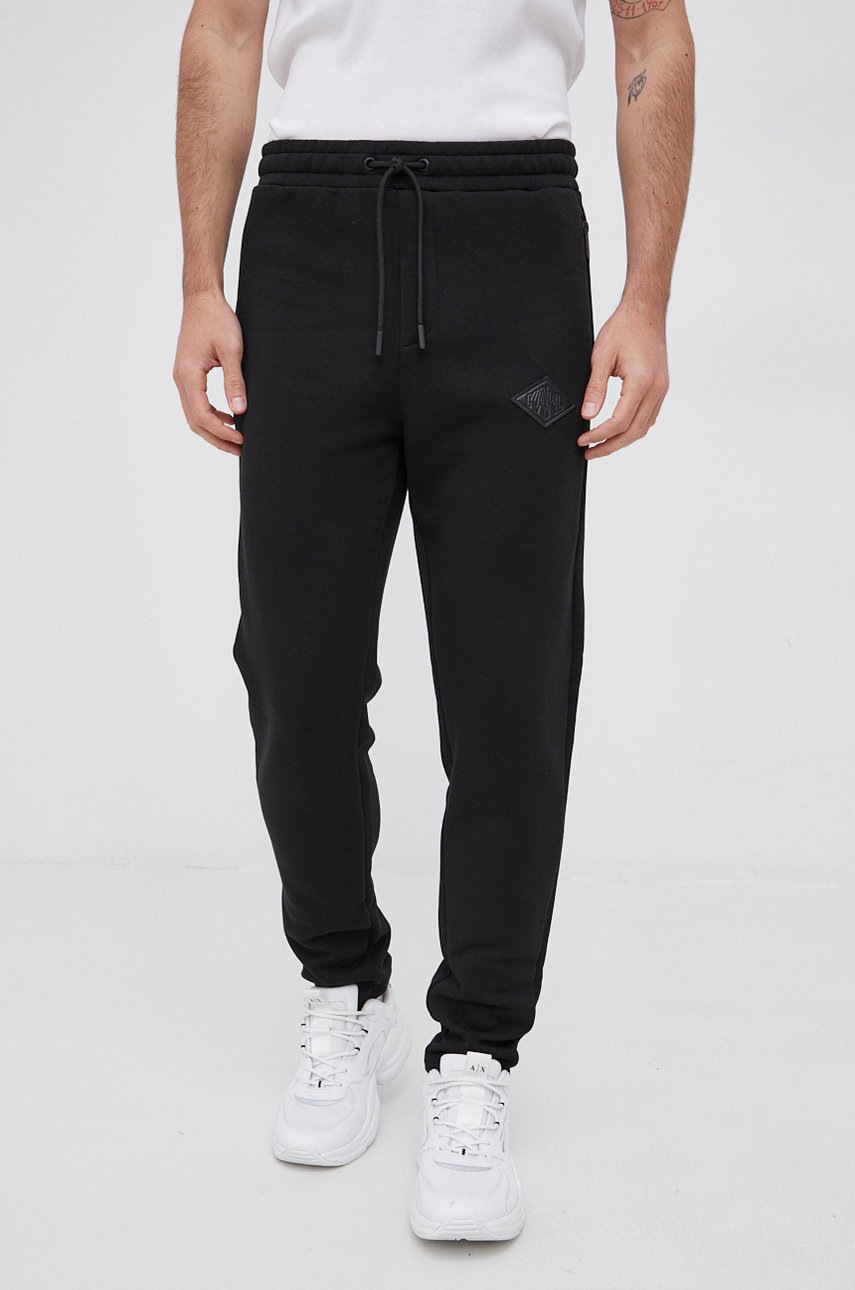 

Штани Karl Lagerfeld чоловічі колір чорний гладке