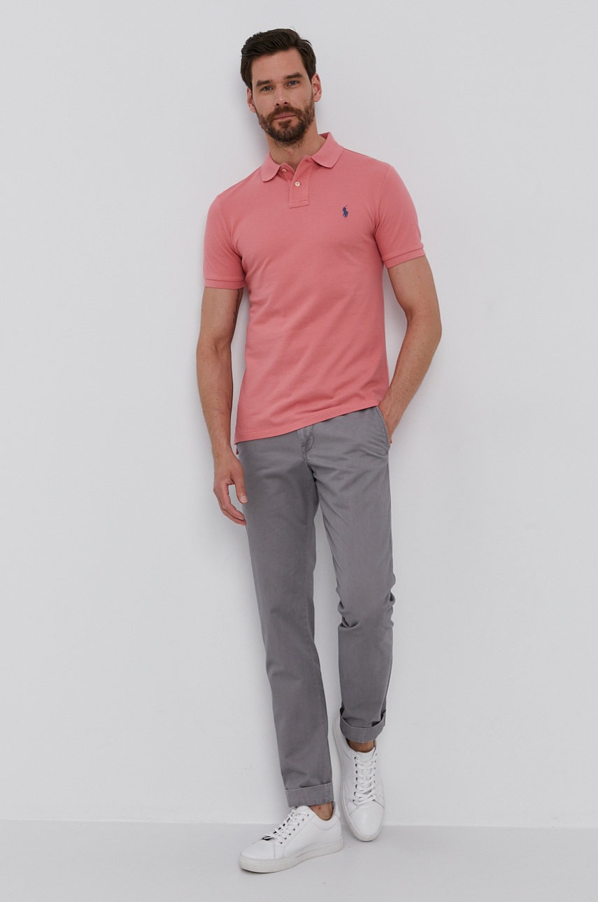 

Штани Polo Ralph Lauren чоловічі колір сірий фасон chinos