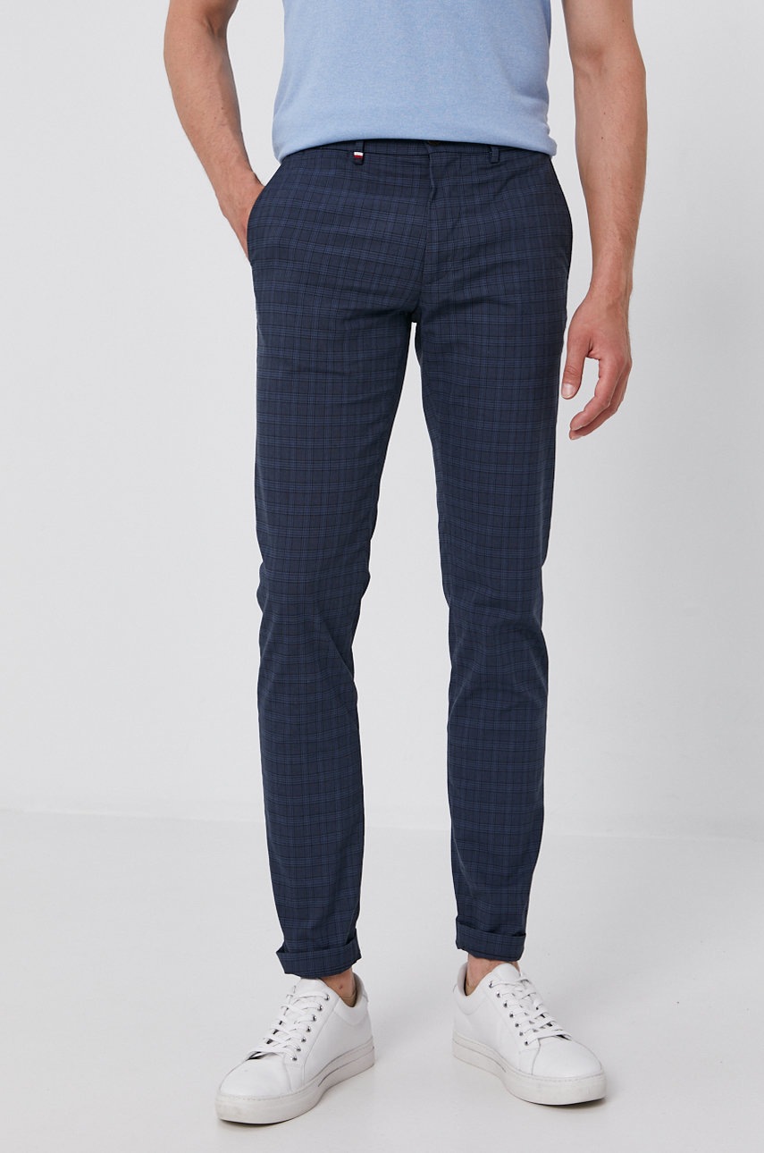 

Брюки Tommy Hilfiger мужские цвет синий фасон chinos