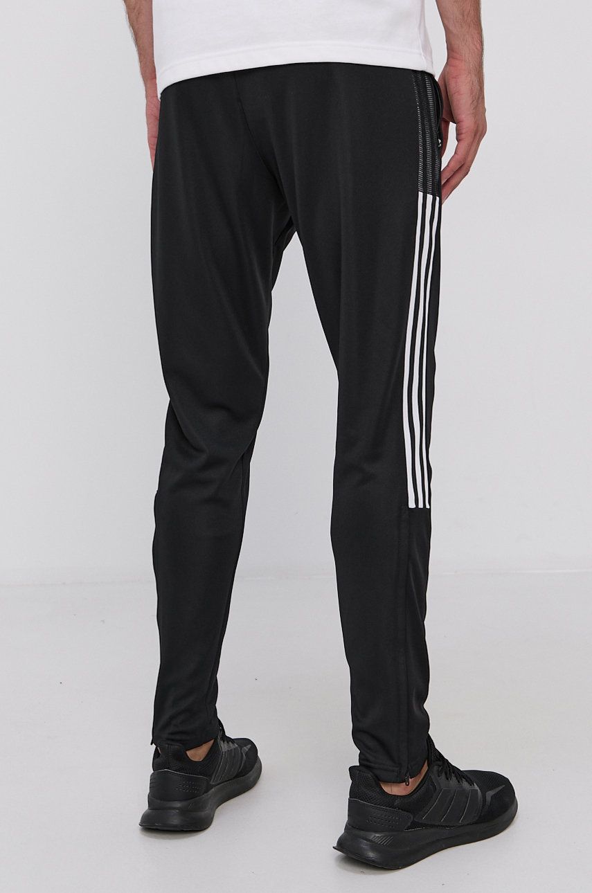 Adidas Performance Pantaloni GH7305 Bărbați, Culoarea Negru, Cu Imprimeu