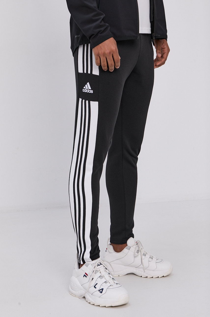 Adidas Performance Pantaloni GT6642 bărbați, culoarea negru, cu imprimeu