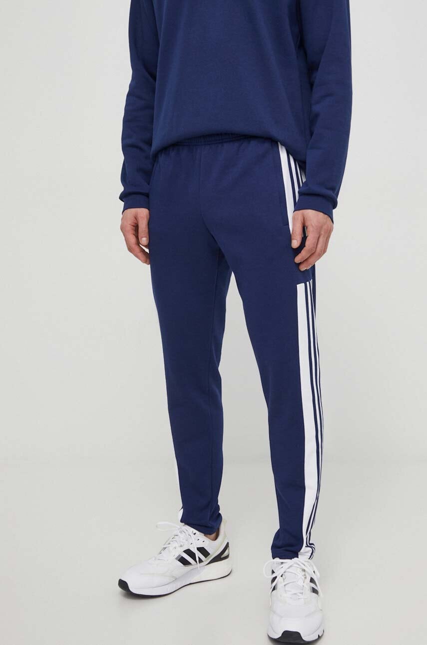 adidas Performance Pantaloni GT6643 bărbați, culoarea bleumarin, cu imprimeu GT6643 adidas Performance Pantaloni GT6643 bărbați, culoarea bleumarin, cu imprimeu GT6643