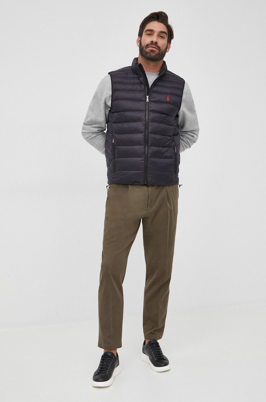 

Брюки BOSS мужские цвет зелёный фасон chinos