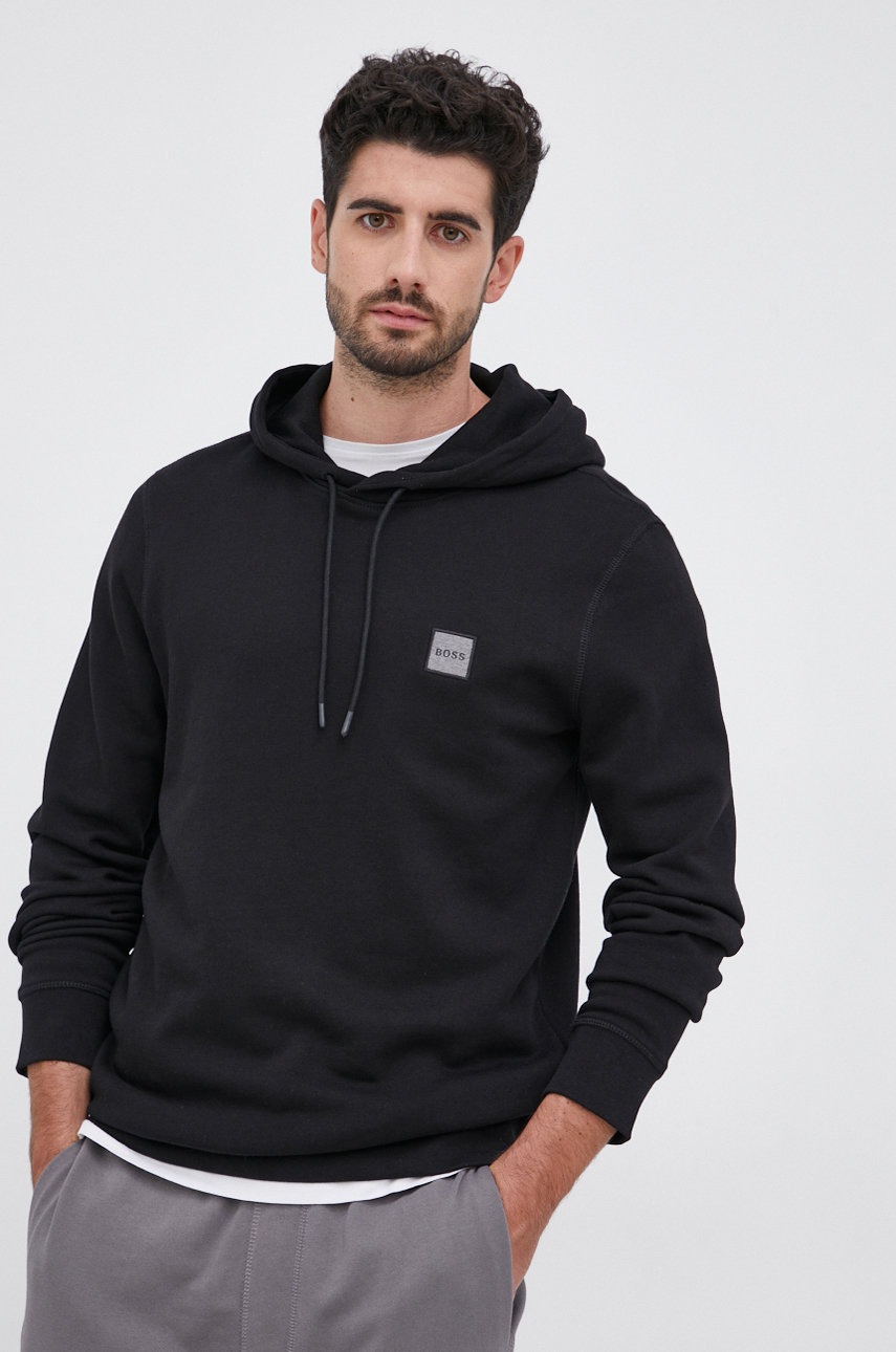 Boss Spodnie Casual męskie kolor szary z aplikacją