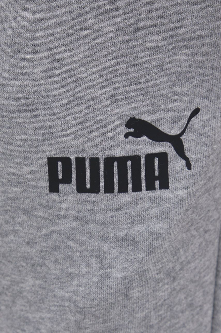 Puma Pantaloni 586748 Bărbați, Culoarea Gri, Cu Imprimeu