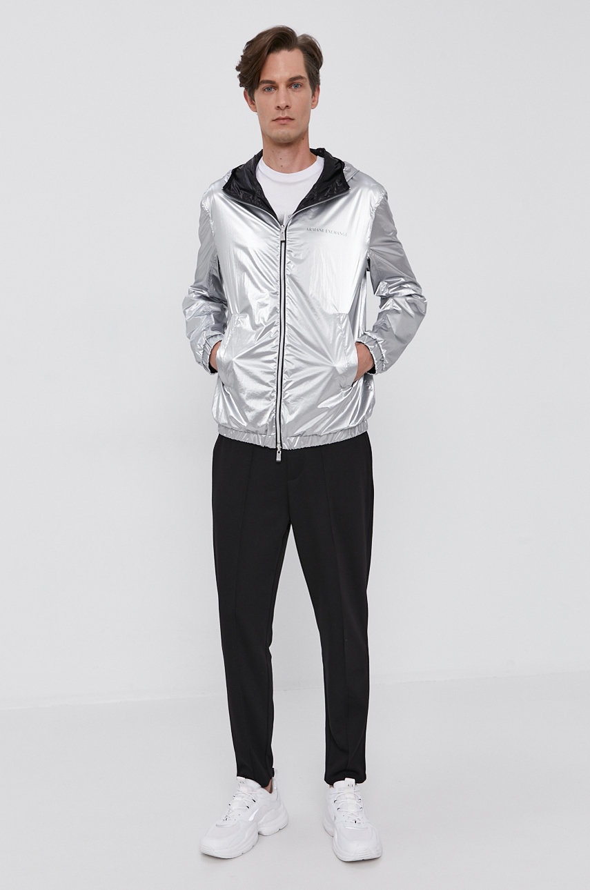 

Штани Armani Exchange чоловічі колір чорний гладке